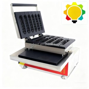 Macchina Professionale Commerciale per Waffle a 5 Bastoncini, Ferro per Waffle a Forma di Hot Dog - Product Image 5