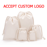 Sac de rangement publicitaire en toile de coton 8oz vierge, écologique, couleur unie, avec cordon de serrage, pour le shopping, vente en gros