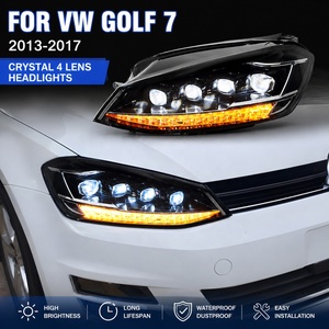 Luz Delantera LED para Golf 7 MK7 2013-2017, Conjunto de Faros Delanteros de Actualización con Diseño de Cristal 4 y Lente Bifocal 4 Dragon, Accesorios - Product Image 2