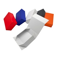 Grande boîte d'emballage cadeau pliable et plate personnalisable couverture magnétique monobloc portable pour chaussettes boîte cadeau pliable