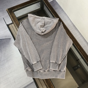 Felpa Vintage con cappuccio di alta qualità in cotone 100% lavato con acido serie di alta qualità primavera stagione modello solido pietra lavata vecchio maglione <span class=keywords><strong>Look</strong></span> - Product Image 5