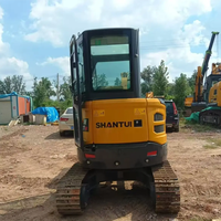 Vente en gros à bas prix Shantui SE27SR SE17SR Mini pelle sur chenilles Petite pelleteuse de 2,7 tonnes en bon état