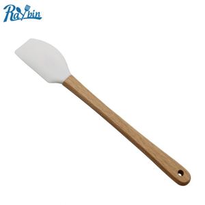 Best Selling Heat Resistant Mini Silicone Christmas Spatula Set With Wooden Handle - Product Image 6