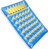 Bouée gonflable en PVC avec appui-tête, radeau de piscine au-dessus de l'eau pour fêtes à la plage, bronzage, fournitures de plage et de lac