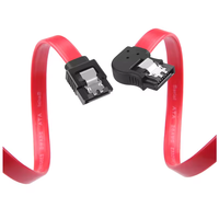 CableCreation 2 paquetes de 18 pulgadas SATA III 6,0 Gbps 7 pines hembra a ángulo izquierdo hembra Sata Cable