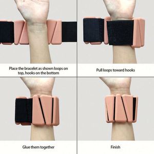 Poids de cheville et de poignet en silicone personnalisés de 2 lb pour femmes, accessoires de fitness, yoga et Pilates - Product Image 4