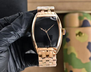 Montre mécanique automatique de luxe haut de gamme, sportive, ovale, en caoutchouc, lumineuse, avec calendrier et chronographe entièrement sertie de pierres. - Product Image 2