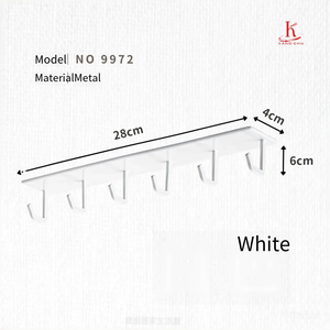 Competitive Price Superior Quality Metal wall mount hanger Premium Quality Six-row metal hooks - Product Image 4