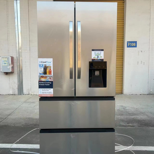 Réfrigérateur quatre portes de style français avec distributeur d'eau, sans givre, grande capacité, écoénergétique, intelligent pour la maison, design sans givre - Product Image 1