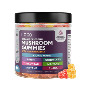 Gomitas de Hongos OEM/ODM, Suplemento Herbal para Adultos, Rico en Reishi, Melena de León, Ashwagandha, Cola de Pavo, Maitake, Antioxidante - Product Image 6