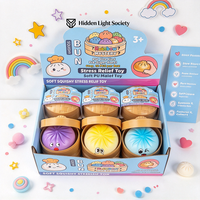 Jouet Squishy Ravioli Mystère, Jouet Promotionnel Anti-Stress à Presser, Jouet Sensoriel Fidget en Forme de Ravioli Cuit à la Vapeur pour Enfants de 3 Ans et Plus, Matériau PU