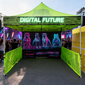 Brand Logo Custom Brand <strong>Tent</strong> Advertisements Canopy Pop up <strong>Tent</strong> Outdoor Red Canopy Trade Show Advertising Promotional <strong>Tent</strong> 10x10 - Product Image 2