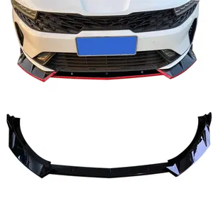 适用于起亚K5 Optima 2020配件汽车配件前保险杠唇分离器光泽黑色扰流板