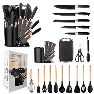 11 Pieces Silicone Cooking Utensils Spatula 5 Piece <b>Sharp</b> <b>Knife</b> <b>Set</b> Kitchen Accessories Kitchen Utensils <b>Set</b> with Cutting Board - Product Image 2