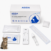 Kit de test rapide de l'antigène de la panleucopénie féline (FPV) par or colloïdal, test de diagnostic vétérinaire IVD pour chat