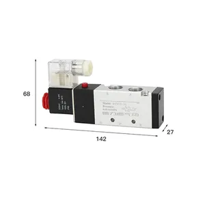 Válvula Solenoide de aire de Control, Airtac tipo neumático Original de buena calidad, 4V210-08