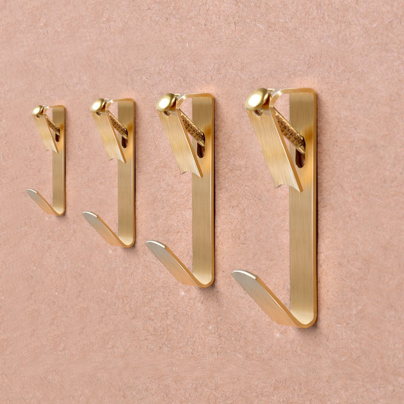 Металлическое настенное крепление, фоторамки для альбомов, фотографий, фотографий, подвесные крючки, золотой настенный крючок для фотографий