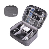 Sac de rangement pour accessoires numériques de voyage portable avec fermeture éclair personnalisée GAODA, logo personnalisé, résistant aux chocs, anti-poussière, imperméable