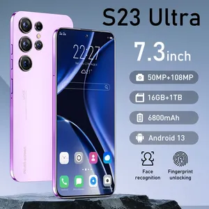 Telefone móvel original S23 Ultra 6.8 inch 16GB + 1TB Face ID Desbloqueado Celulares telefone celular 5G Smartphones