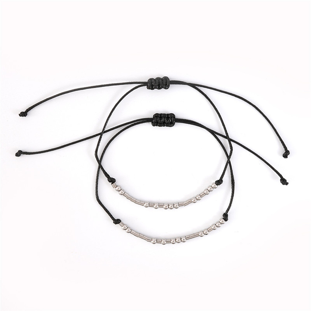 Stainless Steel Jewelry Morse Code Bracelet I Love You Couple Bracelets