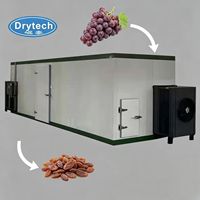 Industriële lade-type dadelpalm droogmachine met PLC temperatuurregeling voor uniform drogen van verse dadels, geen scheuren.