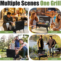 Barbecue pliable en acier Corten à hauteur réglable, style Santa Maria Parilla, grills et fumoirs argentyens à vendre