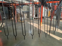 Balustre ovale en fer forgé noir thermolaqué pour escaliers
