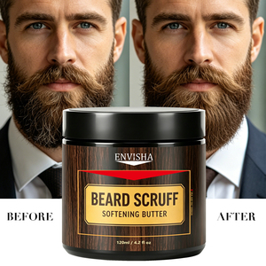 Produits de soin de la barbe naturels à base de plantes de haute qualité, hydratant quotidien biologique pour adoucir et lisser la barbe, beurre adoucissant pour la barbe - Product Image 2