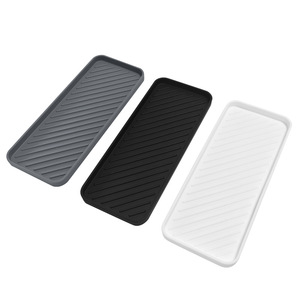 Tapete de Drenaje Cuadrado de <span class=keywords><strong>Silicona</strong></span> de Grado Alimenticio, Aislante del Calor, Antiescaldaduras, Diseño Moderno y Simple <span class=keywords><strong>para</strong></span> Baño - Product Image 4