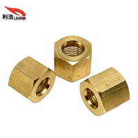 Écrou hexagonal femelle en laiton épaissi à longueur allongée, forgé CNC, résistant aux hautes pressions pour équipement industriel