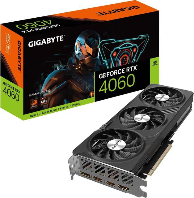 GIGABYTE RTX 4060 Ti Gaming OC 8G Desktop Graphics Card With GDDR6 Memory and PCI Interface Fan Product