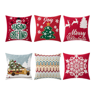Funda de almohada con bordado de Feliz Navidad, cubierta de cojín de lujo con decoraciones modernas para el hogar, estilo bohemio, 2022 - Product Image 4