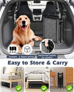 कार के लिए नरम सतह पालतू जानवर कदम के साथ फोल्डेबल कुत्ते एल्यूमीनियम कार रैंप - Product Image 5