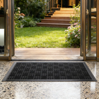 Tapis d'entrée commercial Viair RTS 43.2*75cm, antidérapant, robuste, design ancien, anti-poussière, anti-boue