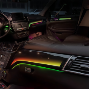 Luz Ambiental LED Dinámica de 64 Colores SJC para Mercedes-Benz X166 W166 ML/GL/GLE/<span class=keywords><strong>GLS</strong></span>, Iluminación Interior de Arcoíris para Automóvil - Product Image 5