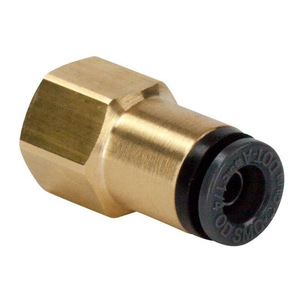 SMC Straight Through Internal Thread Fitting 5/32 To 5/8 NPT Brass Pneumatic Industry Use - Product Image 1