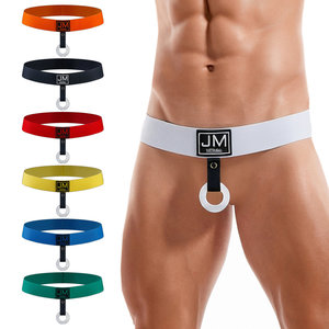 JOCKMAIL Perizoma da Uomo Sexy in Nylon Traspirante con O-ring, Tinto in Capo, Senza Tessuto, Design Completamente Traforato, alla Moda - Product Image 1
