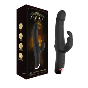 Newest vibration fitness massager G Spot Dildo Sex toy Double Clitoris Sex product Vagina Rabbit Vibrator For Woman