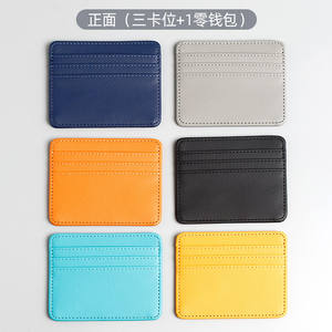 Portacarte Blu Sottile in Pelle OEM Idea Regalo con Logo Personalizzato in Pelle PU all'Ingrosso - Product Image 4