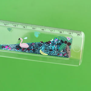 Règle en acrylique remplie de liquide, 1 pièce, de bonne qualité, prix d'usine, anti-chocs, <span class=keywords><strong>coin</strong></span> rond - Product Image 1