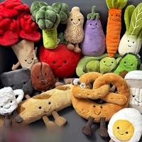 Peluche banane mignonne de dessin animé, poupée en peluche douce à poils super courts, porte-clés animal en peluche, cadeau pour enfants