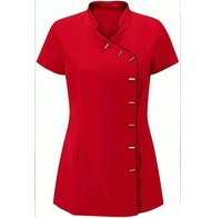 Tunique à Manches Courtes pour Femmes, Uniforme de Spa, Salon de Coiffure et Esthéticienne, Massage