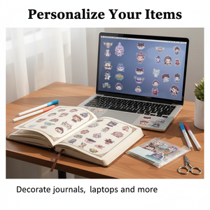 High-quality, customised waterproof vinyl label sheets; colour-cut, self-adhesive cartoon stickers - Product Image 5