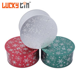 Fábrica Custom <span class=keywords><strong>Round</strong></span> Metal <span class=keywords><strong>Box</strong></span> Embalagem Dream Cake <span class=keywords><strong>Tin</strong></span> Can para conservas alimentares - Product Image 1