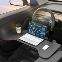 Plateau de Table pliable de Console centrale de plateau d'ordinateur portable de volant de bureau de nourriture pour Tesla modèle 3 Y Highland 2018-2024
