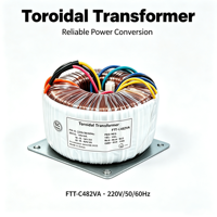 Transformateur toroïdal à faible bruit avec noyau en acier au silicium 1000VA 50 60Hz pour amplificateur audio et systèmes audio haute fidélité de précision