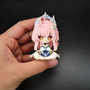 Wuthering Waves Q-version Assis Amis 2D Jeu Figure PVC Modèle Jouet GK Bureau Ornement Cadeau - Product Image 3