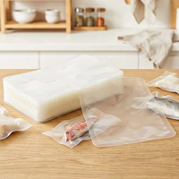 Sacs sous vide en plastique imprimés sur mesure pour aliments, sacs sous vide transparents imprimés, emballages de sacs sous vide en plastique, sacs de stockage sous vide en plastique