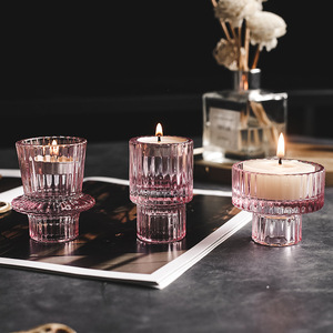 Candelabro <span class=keywords><strong>de</strong></span> cristal con forma <span class=keywords><strong>de</strong></span> flor <span class=keywords><strong>de</strong></span> loto y Círculo Ornamental - Product Image 1