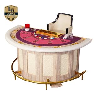 Table de Poker électronique de luxe, en LED, <span class=keywords><strong>Blackjack</strong></span>, avec jambes en bois, nouvelle collection - Product Image 1